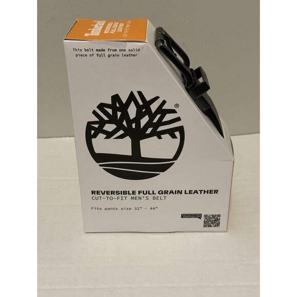 Timberland Reversible Leather Belt Full Grain Cut to Fit 32" to 44" Brown/Black - Picture 3 of 7